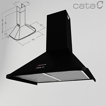 CATA Neblia: Sleek and Powerful 600mm Ventilation 3D model image 1 