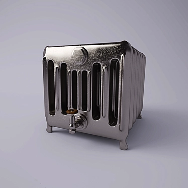 Vintage Floor Radiator: Paladin Churchill 3D model image 1 