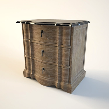 Provence Style Pomax Commode 3D model image 1 