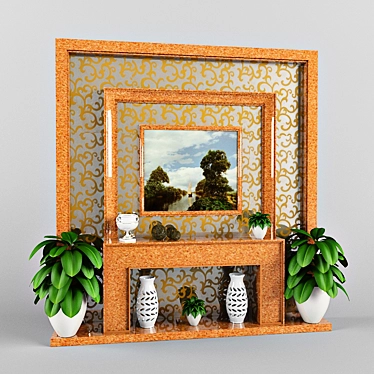 Decorative Wall Panel 3D model image 1 
