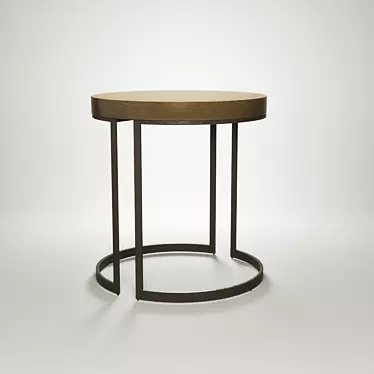 Elegant Modern Side Table 3D model image 1 