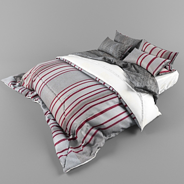 Cozy Dream Bed 3D model image 1 