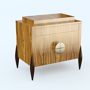 Sardegna Bedside Table: Stylish and Compact 3D model image 1 