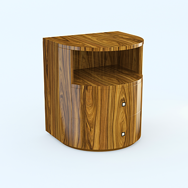  Sleek Arc Bedside Table 3D model image 1 