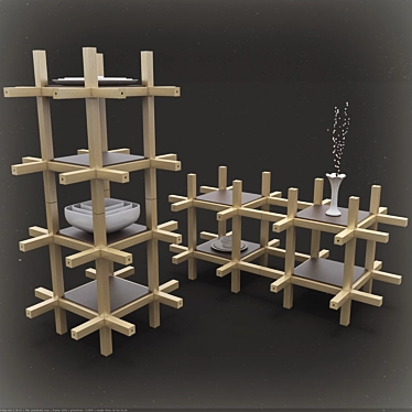 VersaRack: Universal Shelf Solution 3D model image 1 