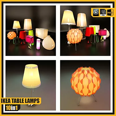 Versatile Collection of Stylish Ikea Table Lamps 3D model image 1 