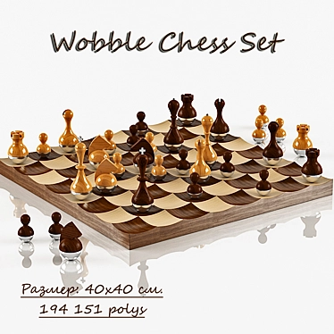 Wobble Chess: Unfalling Fun & Fairness 3D model image 1 