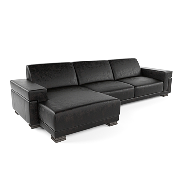 Metropole Sofa: Elegant and Spacious 3D model image 1 