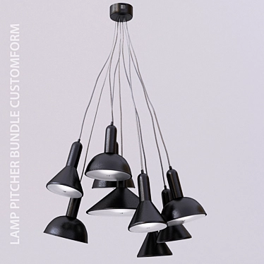 Bundle Pitcher Lamp: Designer-Inspired 3D model image 1 