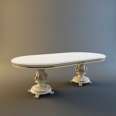 Elegant Angelo Cappellini Dining Table 3D model image 1 