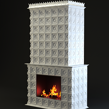 Cozy Home Fireplace 3D model image 1 