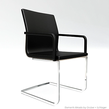 Sleek Elements Mirado Chair 3D model image 1 