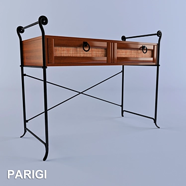 Parigi 5 Dressing Table - Elegant and Functional 3D model image 1 