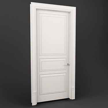 Elegant Classic Door 3D model image 1 