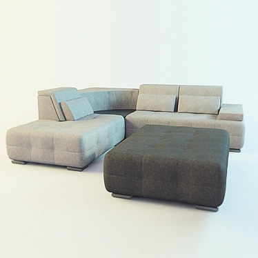 Modern New York Sofa: Factory Direct 3D model image 1 