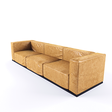 Sleek Contemporary Sofa 3D model image 1 
