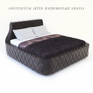 Luxury Continental Bed: SMANIA 3D model image 1 