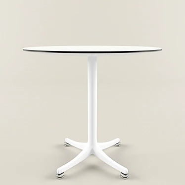 Sleek Round Dine Table 3D model image 1 