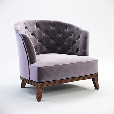 Elegant Parcifal Armchair 3D model image 1 