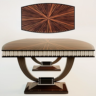 Modern Art Deco Table 3D model image 1 