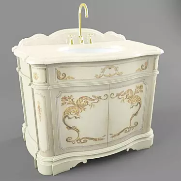 Elegant Sink Cabinet: Bianchini&Capponi 3D model image 1 