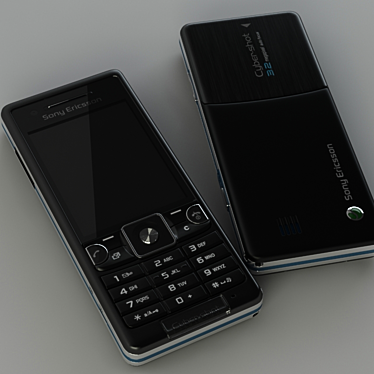 Sony Ericsson c510: High Definition Camera & Sleek Design 3D model image 1 