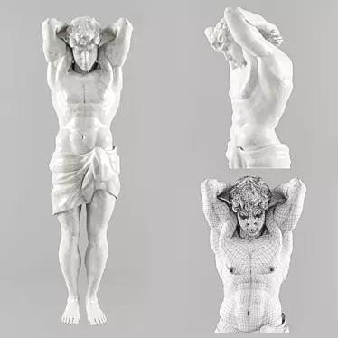 Eternal Strength: Atlas Sculpture 3D model image 1 