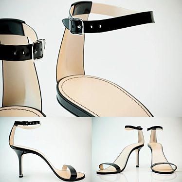 Luxury "Manolo Blahnik" Shoes 3D model image 1 