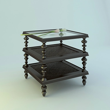 Tropical Charm: Royal Kahala Lamp Table 3D model image 1 