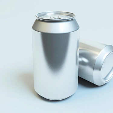 Sleek Aluminum Beverage Can 3D model image 1 