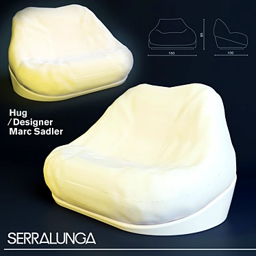 Cozy Embrace: HUG Armchair 3D model image 1 