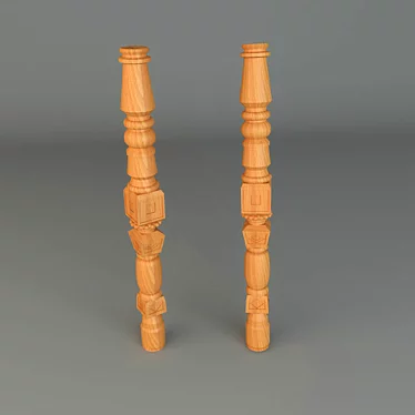 Russian Style Column: Authentic and Versatile 3D model image 1 