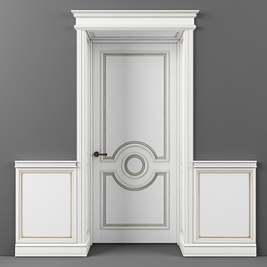 Versatile Tambour Door and Wall Panels 3D model image 1 