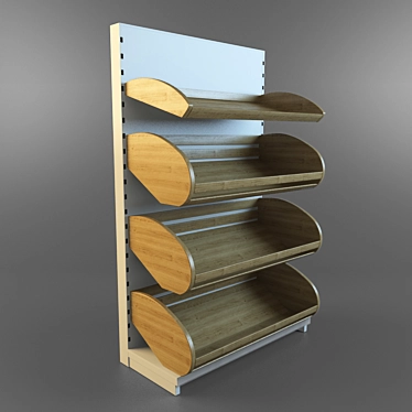 Bread Rack Stand: Effortless Storage 3D model image 1 
