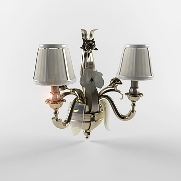 Elegant Wall Sconce 3D model image 1 