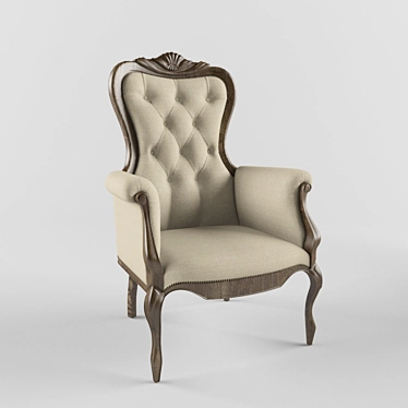 Elegant Vintage Chair 3D model image 1 