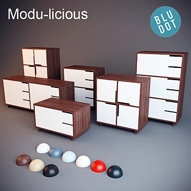 Modular Storage Solution: Modu-licious 3D model image 1 