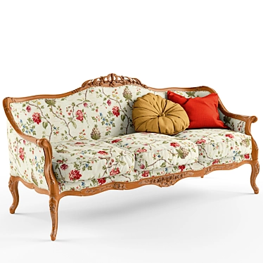 Elegant Versal Classic Sofa 3D model image 1 