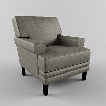 Sleek Rainer Armchair 3D model image 1 