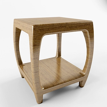 Elegant Tea Table 3D model image 1 
