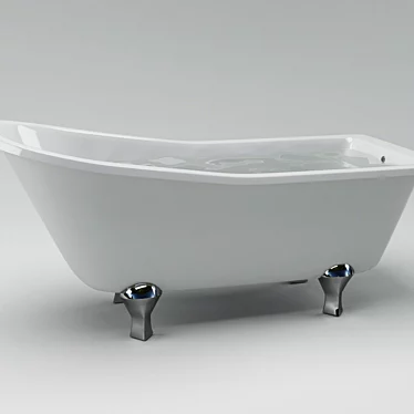 Burlington E1 Slipper Bath - Classic Style 3D model image 1 