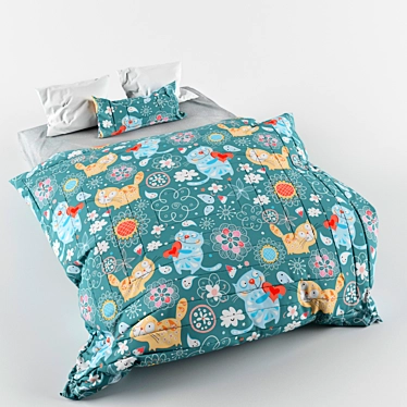 Cozy Cat Bed Cover 180x120 3D model image 1 