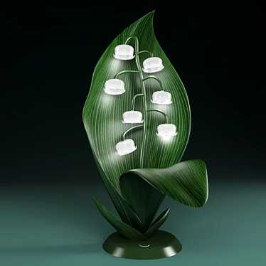 Elegant May-Lily Table Lamp 3D model image 1 