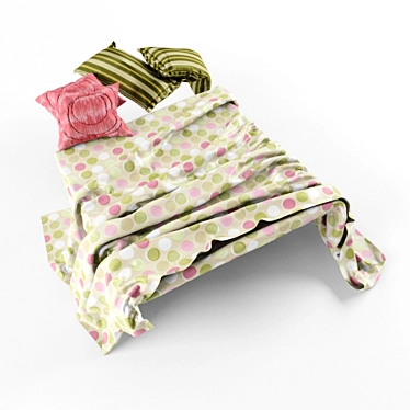 Cozy DreamKids Bed 3D model image 1 