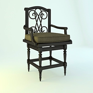Elegant Sedona Chair - Fit for a King! 3D model image 1 