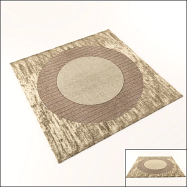 Contemporary Patterned Carpet 3D model image 1 