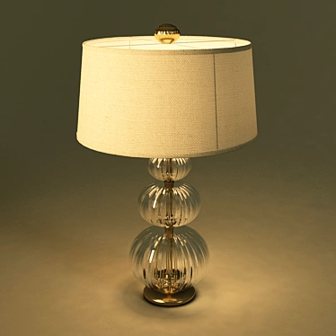 Elegant Glass Table Lamp 3D model image 1 