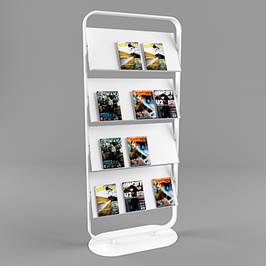 Multi-Purpose Magazine Stand 3D model image 1 