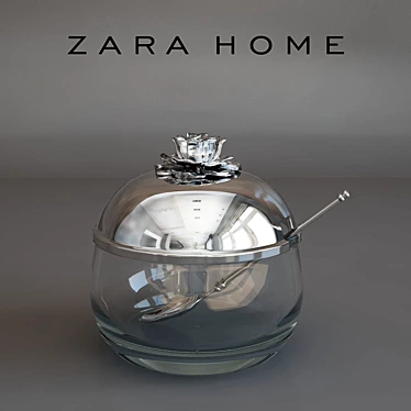 Zara Home Flower Lid Sugar Bowl