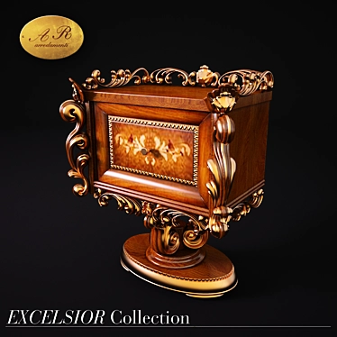 Italian Excellence: AR arredamenti Bedside Table 3D model image 1 